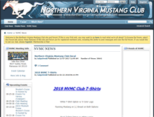 Tablet Screenshot of northernvirginiamustangclub.com